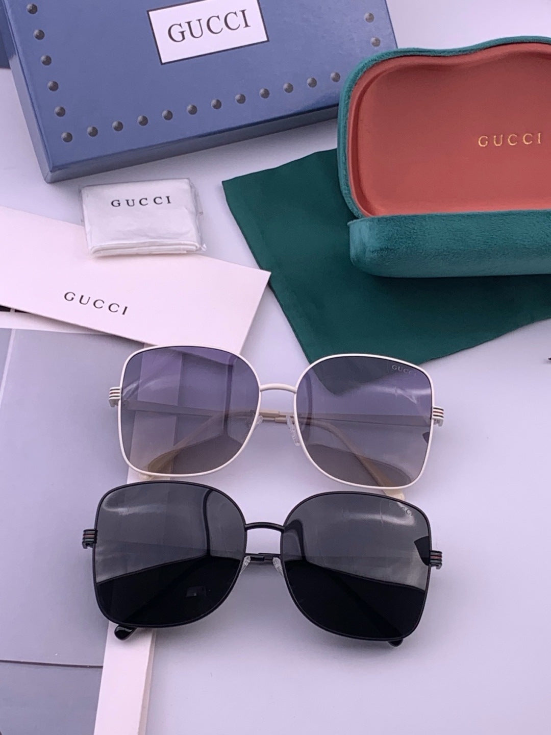 Gucci G6730 Metal Square Gold Lens Sunglasses for Men & Women - 382015 - detail image 7
