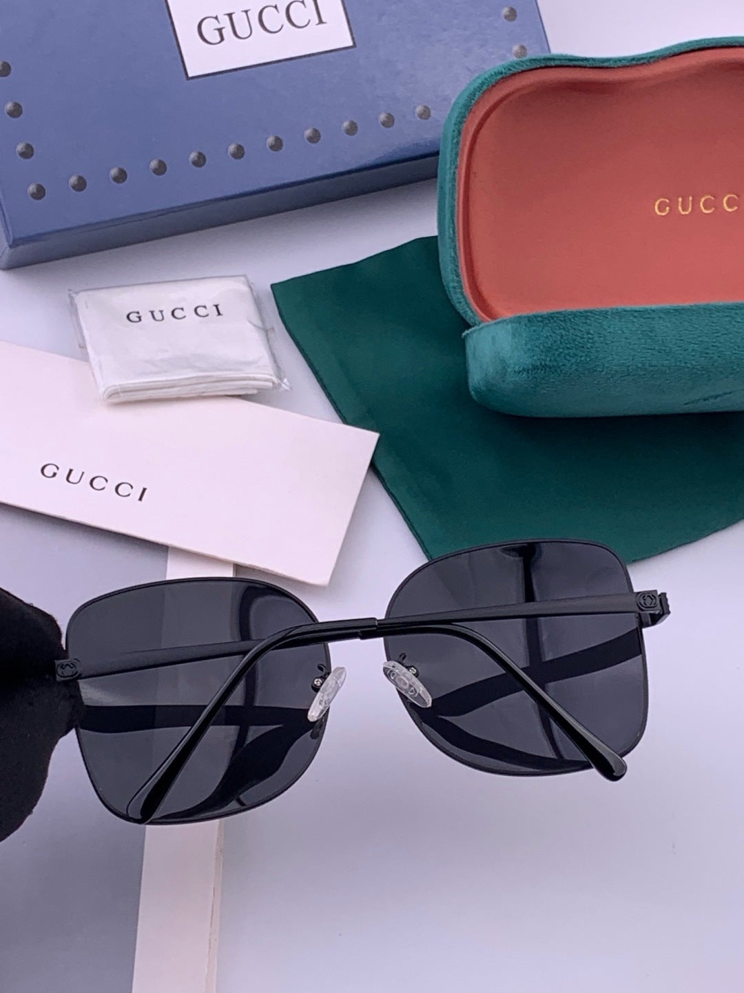 Gucci G6730 Metal Square Gold Lens Sunglasses for Men & Women - 382015 - detail image 5