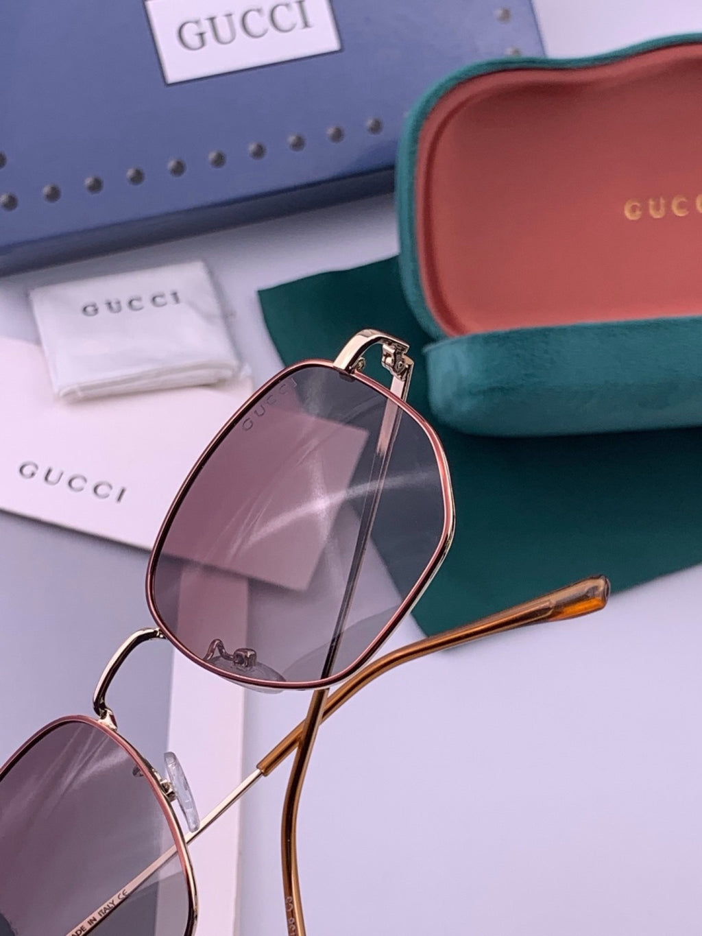 Gucci G9810 Polarized Oversized Black Lens Sunglasses for Men & Women - 382017 - detail image 5