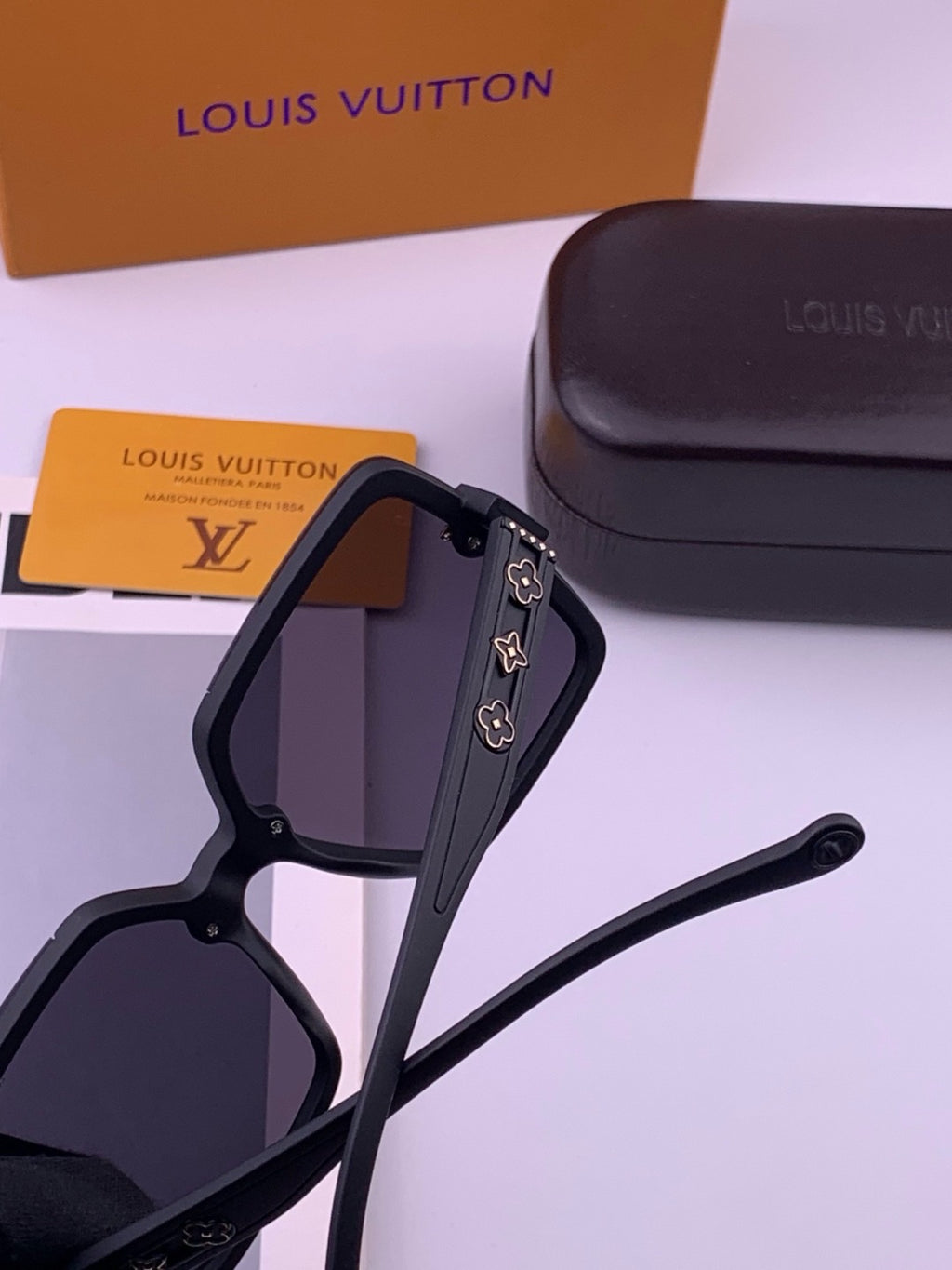 Louis Vuitton L5710 Polarized Square Brown Lens Sunglasses for Men & - 381831 - detail image 4