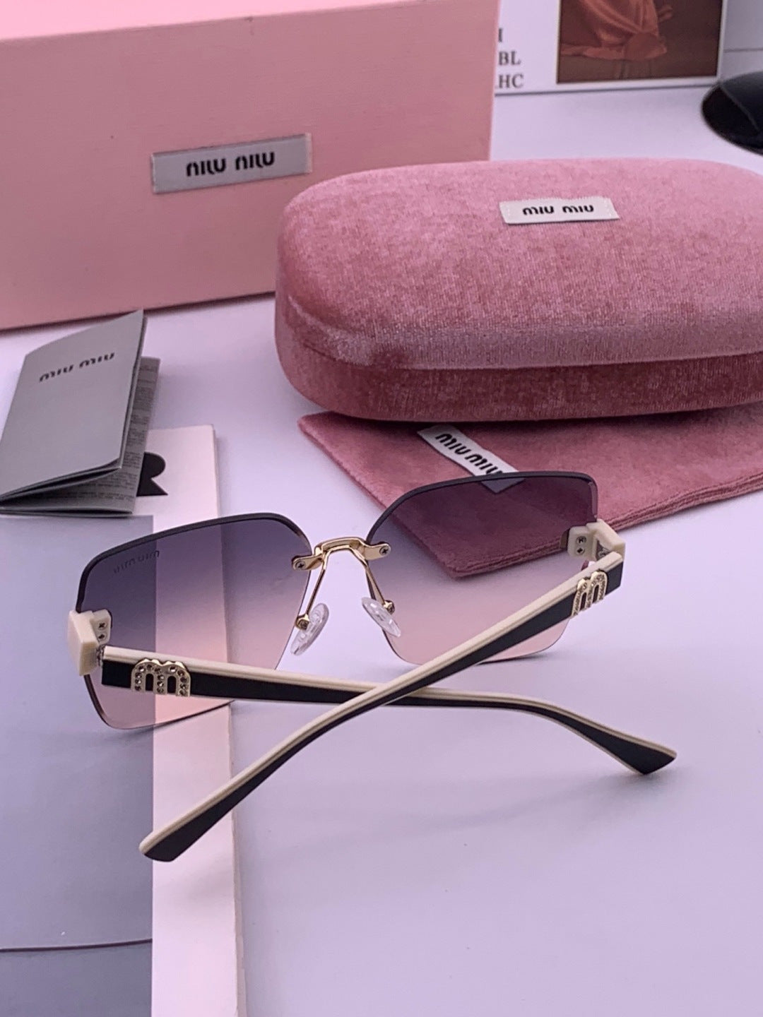 Miu Miu M7550 Fashion Red Lens Sunglasses for Men & Women - 383027 - detail image 4