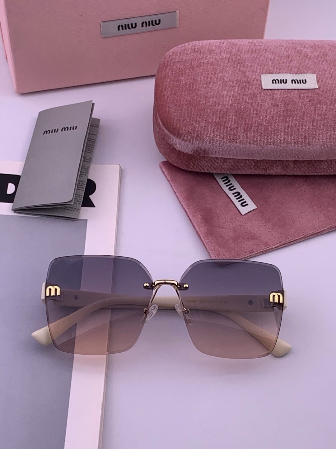 Miu Miu M7550 Fashion Red Lens Sunglasses for Men & Women - 383027 - detail image 6