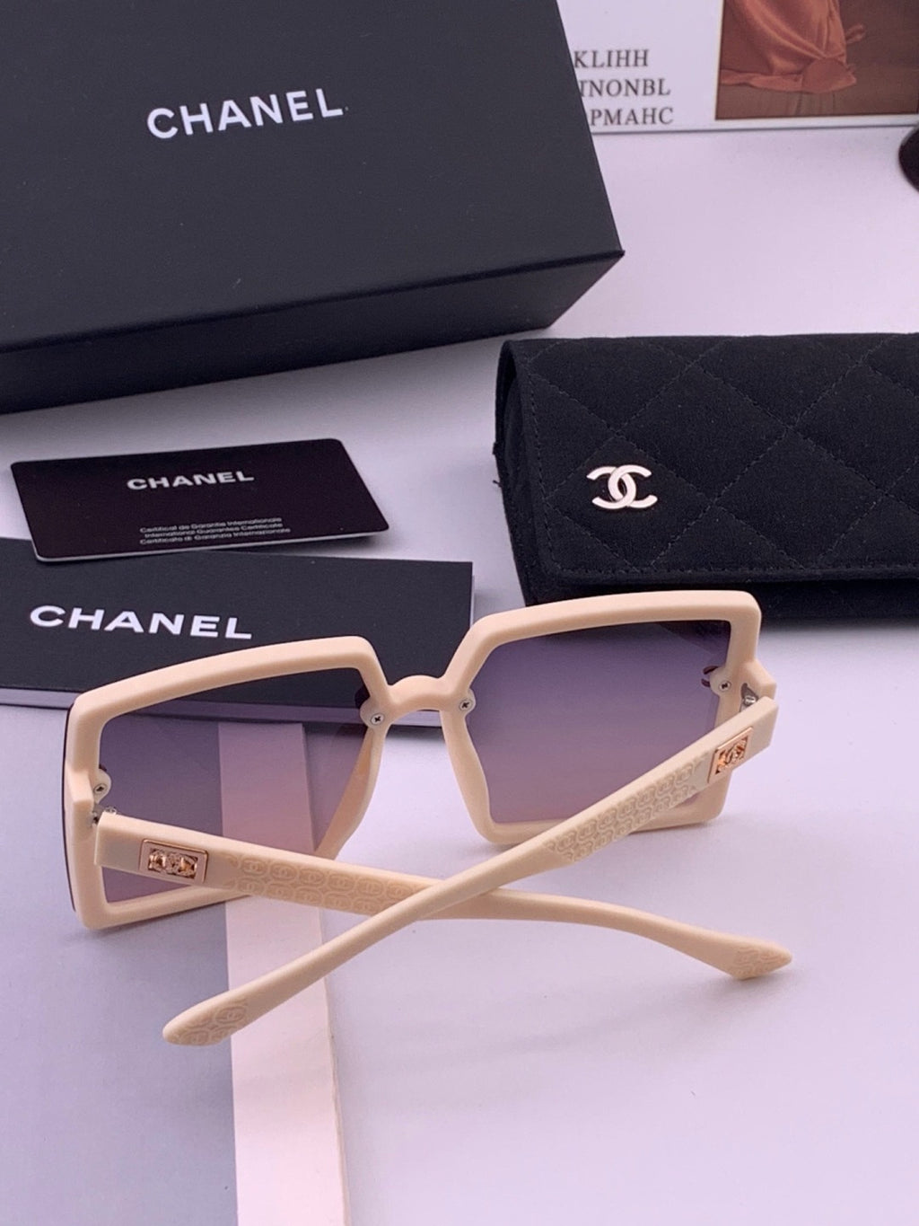 Chanel CH5250 Polarized Square Brown Lens Sunglasses for Women - 382247 - detail image 4