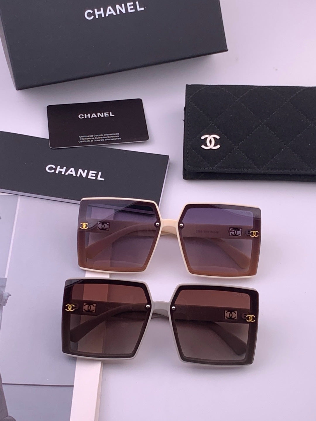Chanel CH5250 Polarized Square Brown Lens Sunglasses for Women - 382248 - detail image 8
