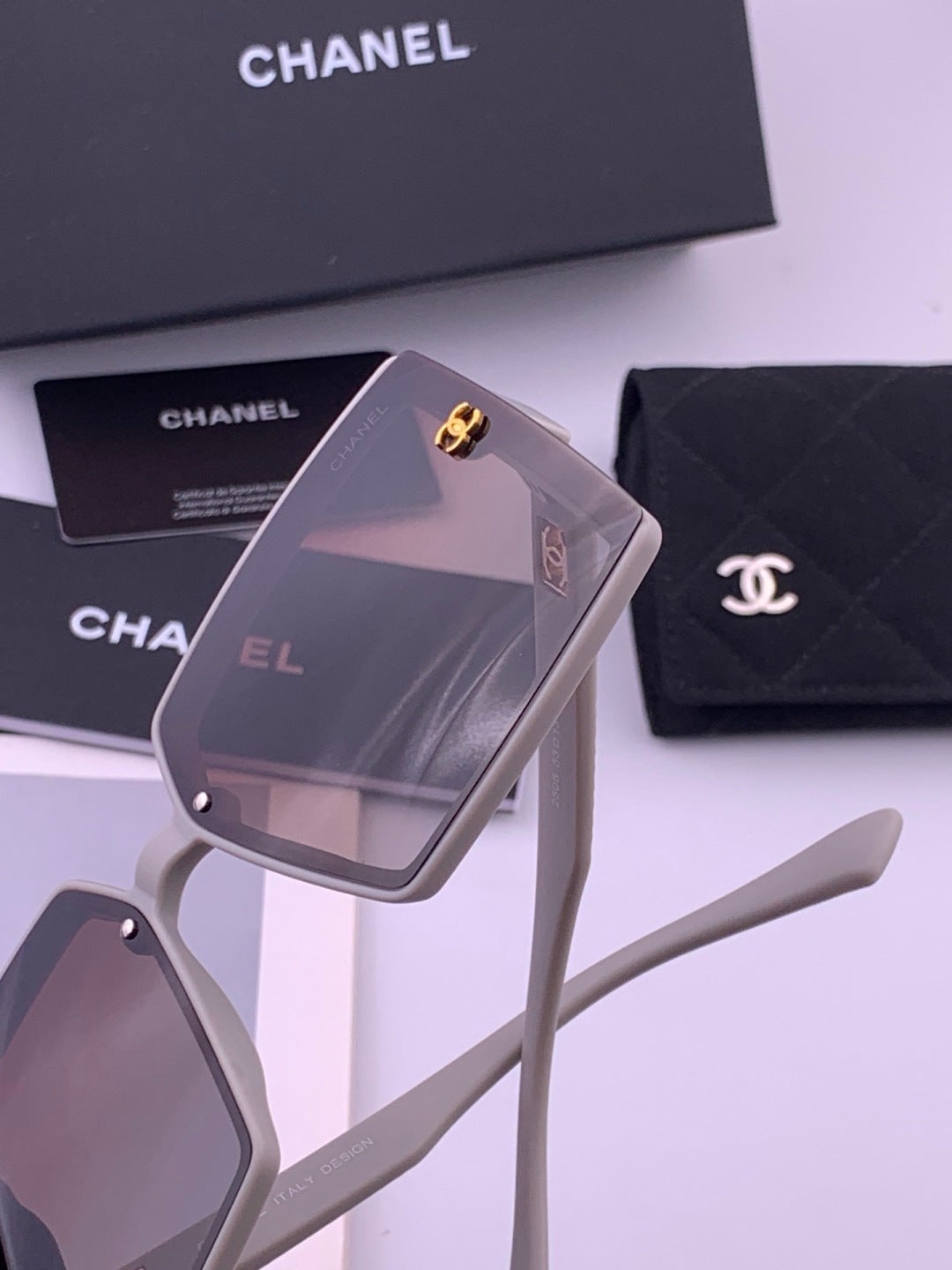 Chanel CH5250 Polarized Square Brown Lens Sunglasses for Women - 382248 - detail image 3