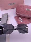 Miu Miu M6550 Fashion Black Lens Sunglasses for Men & Women