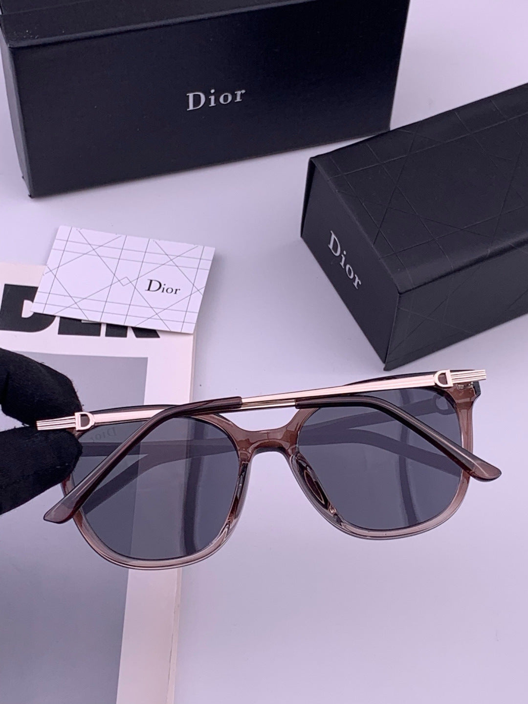 Dior D31101 Polarized Square Blue Lens Sunglasses for Men & Women - 382454 - detail image 6