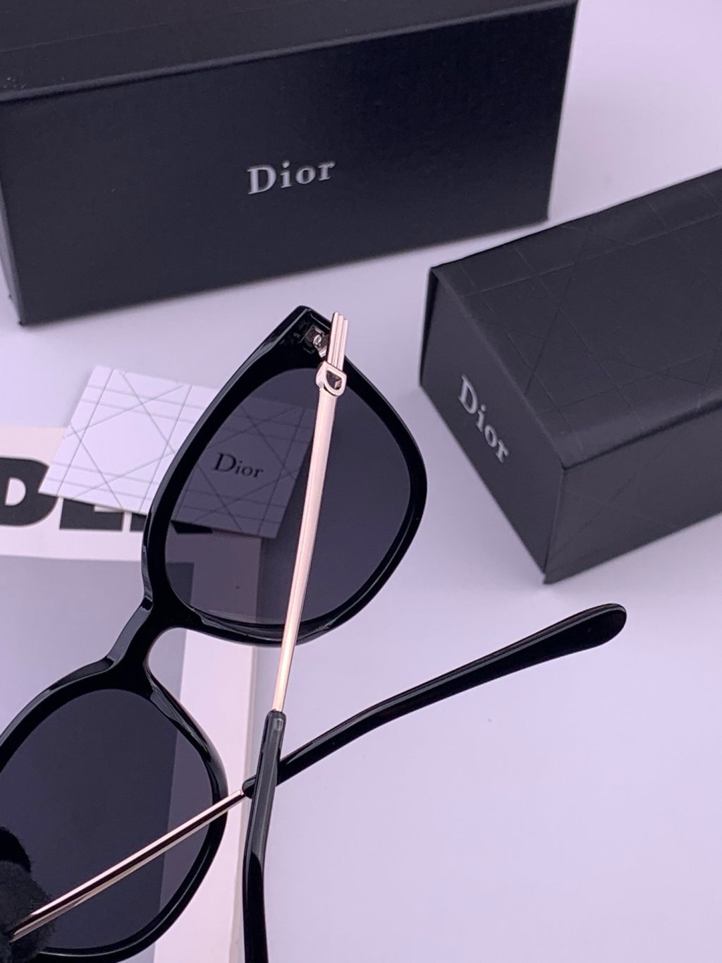 Dior D31101 Polarized Square Black Lens Sunglasses for Men & Women - 382455 - detail image 4