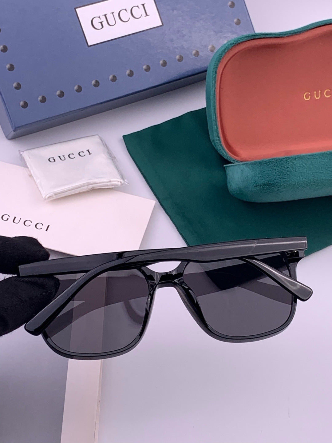 Gucci G17726 Round Black Lens Sunglasses for Men & Women - 382024 - detail image 3