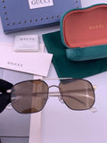 Gucci G3326 Polarized Aviator Gold Lens Sunglasses for Men & Women
