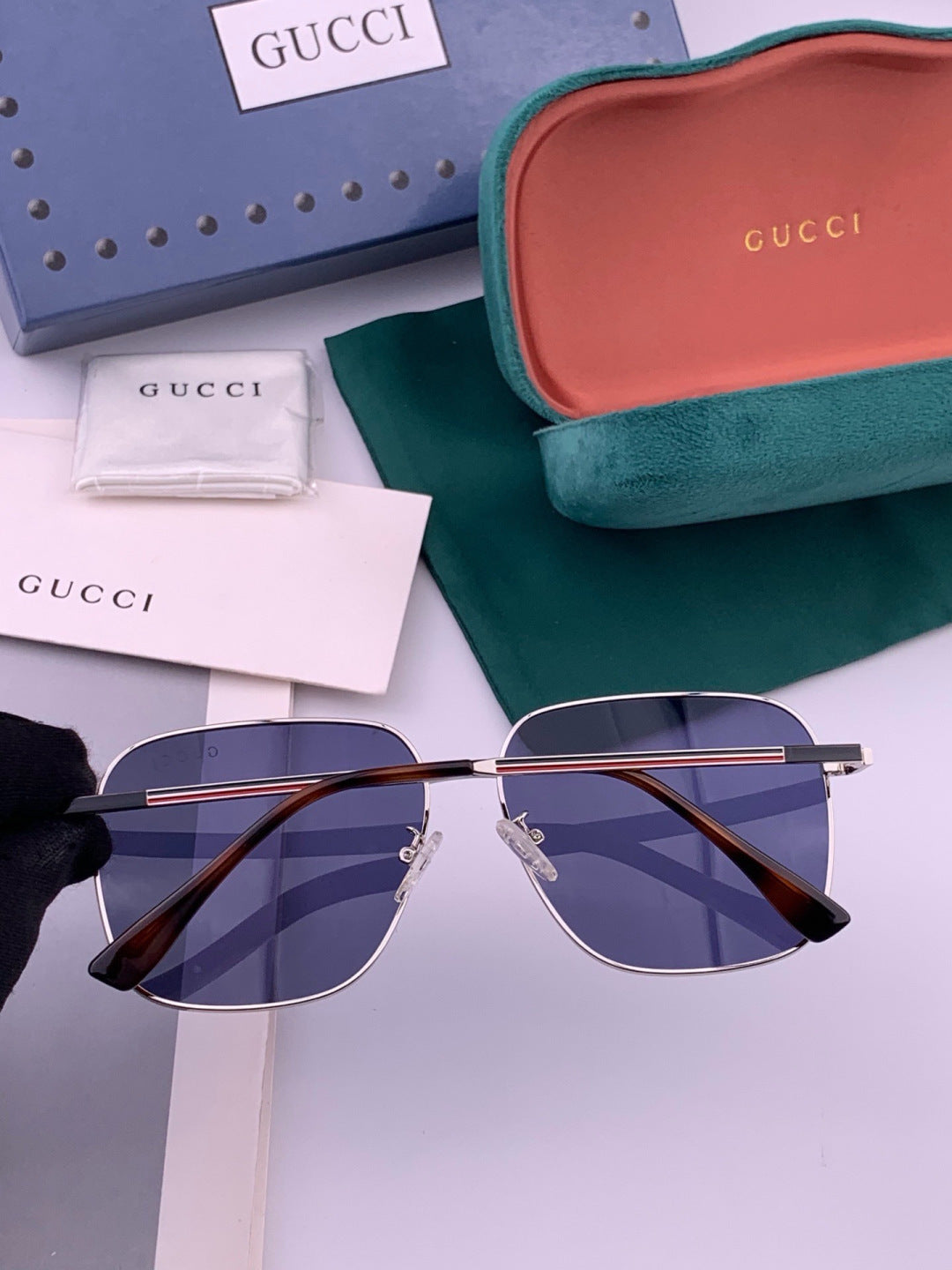 Gucci G9236 Polarized Aviator Gold Lens Sunglasses for Men & Women - 381987 - detail image 4