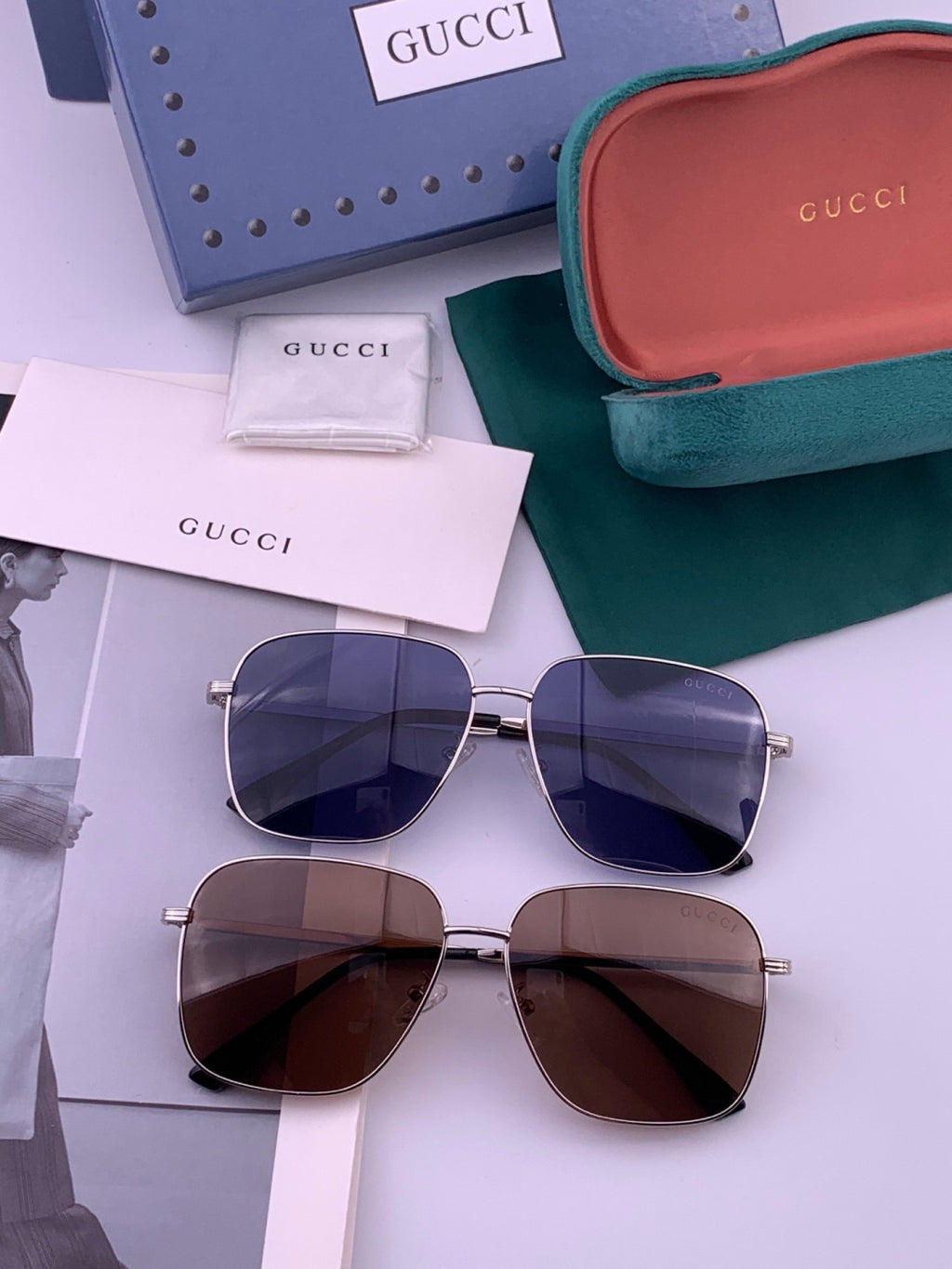 Gucci G9236 Polarized Aviator Gold Lens Sunglasses for Men & Women - 381987 - detail image 7