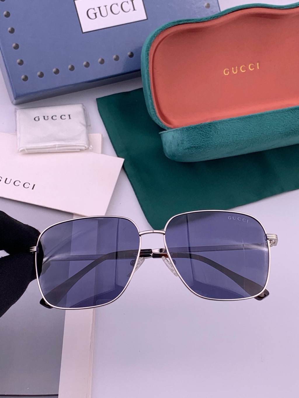 Gucci G9236 Polarized Aviator Gold Lens Sunglasses for Men & Women - 381987