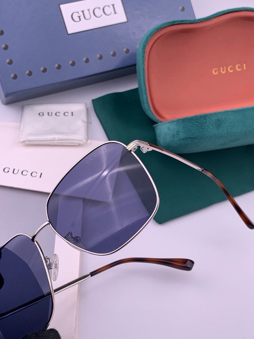 Gucci G9236 Polarized Aviator Gold Lens Sunglasses for Men & Women - 381987 - detail image 3