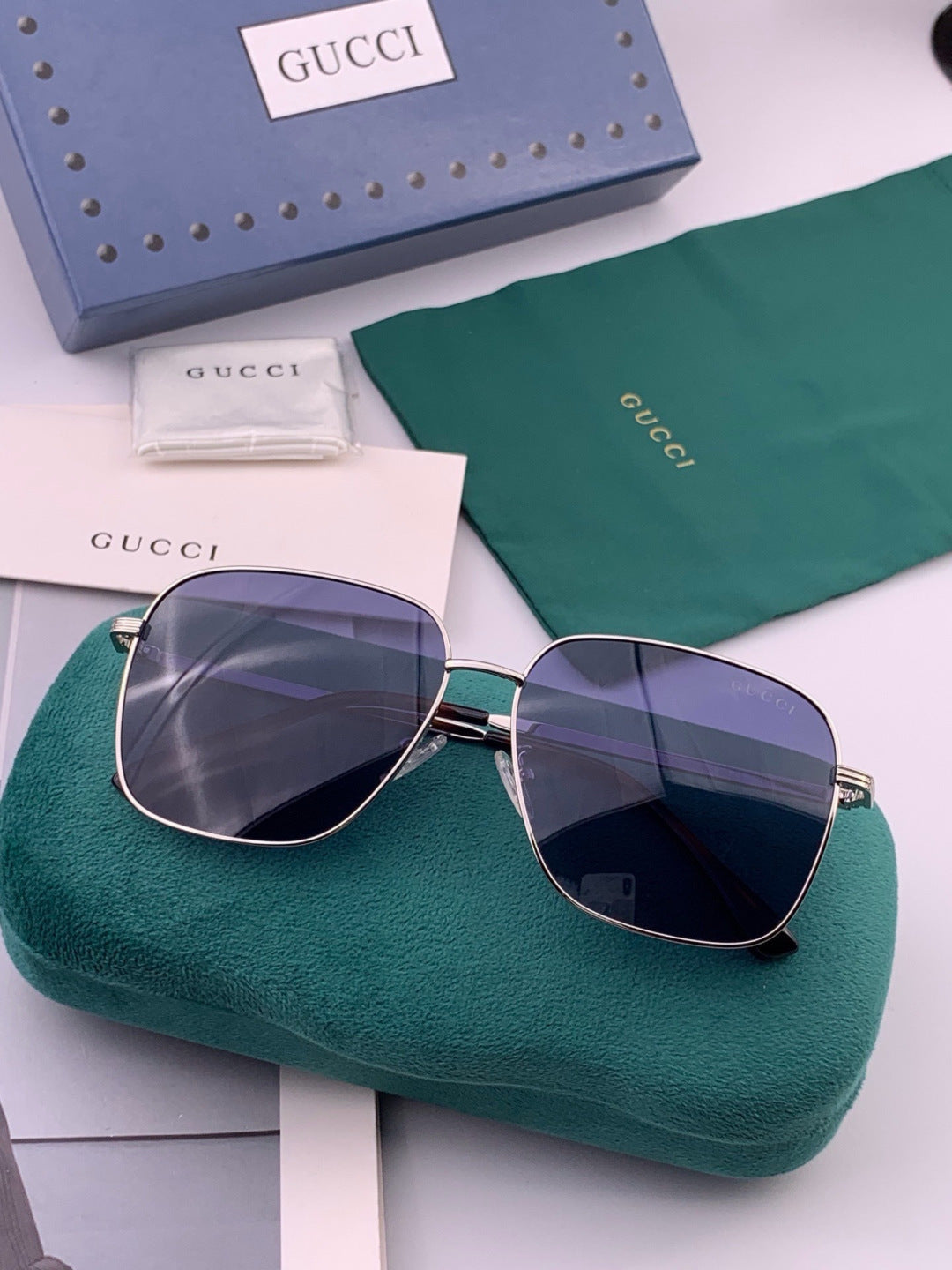 Gucci G9236 Polarized Aviator Gold Lens Sunglasses for Men & Women - 381987 - detail image 6