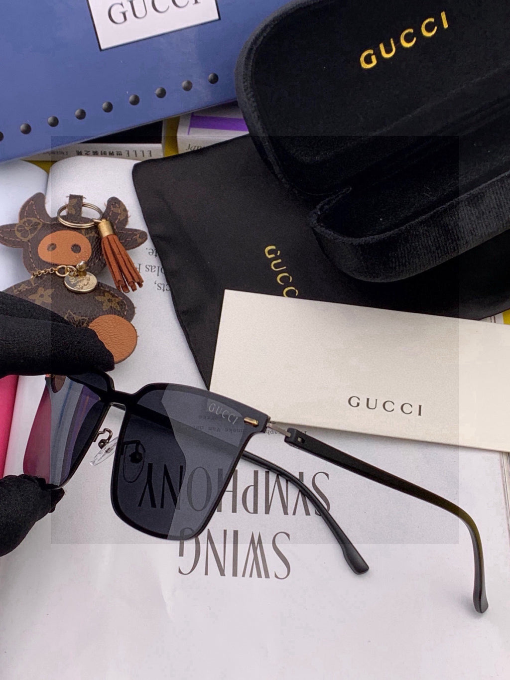 Gucci G11363 Fashion Red Lens Sunglasses for Men & Women - 381992 - detail image 2