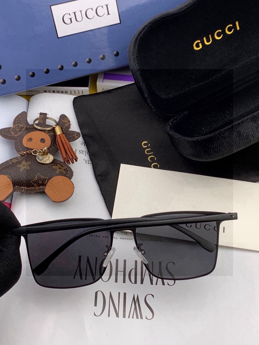 Gucci G11363 Fashion Red Lens Sunglasses for Men & Women - 381992 - detail image 3