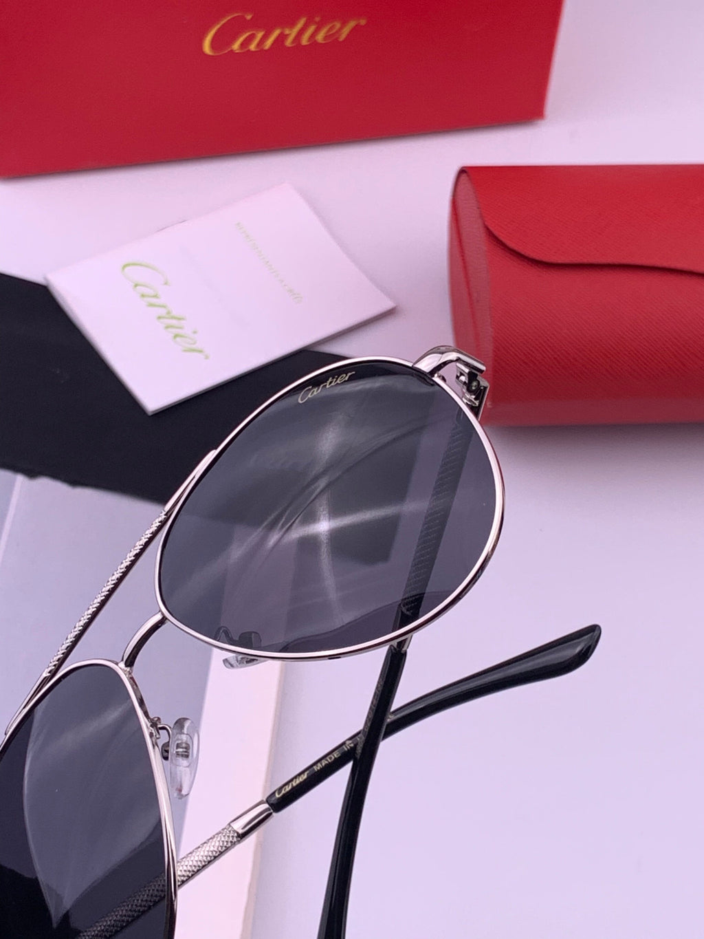 Cartier CK4080 Polarized Fashion Gold Lens Sunglasses for Men & Women - 382833 - detail image 6