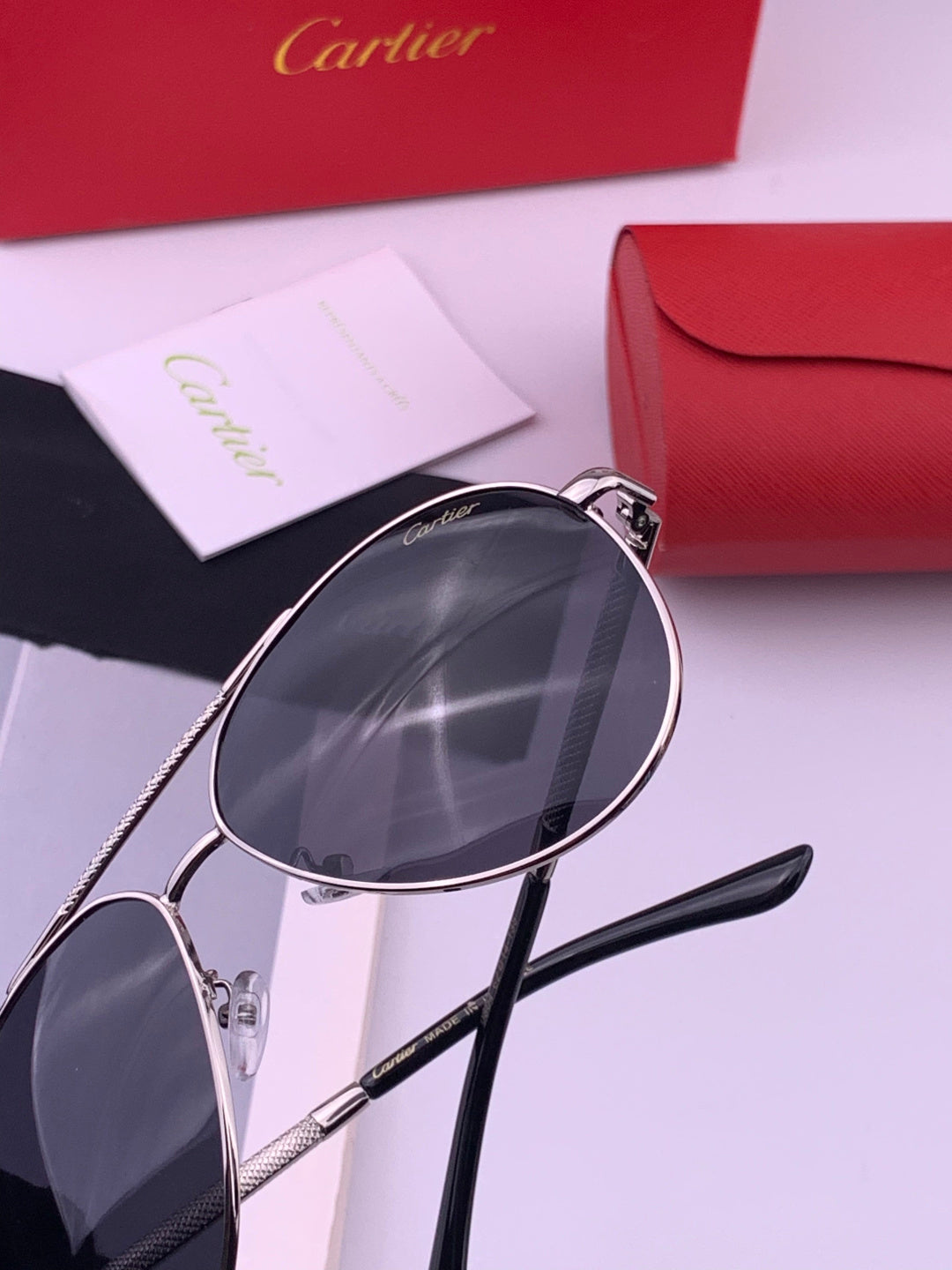 Cartier CK4080 Polarized Fashion Gold Lens Sunglasses for Men & Women - 382833 - detail image 6