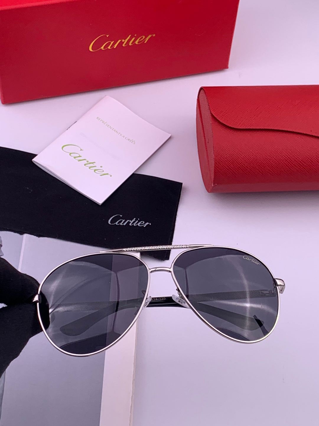 Cartier CK4080 Polarized Fashion Gold Lens Sunglasses for Men & Women - 382833