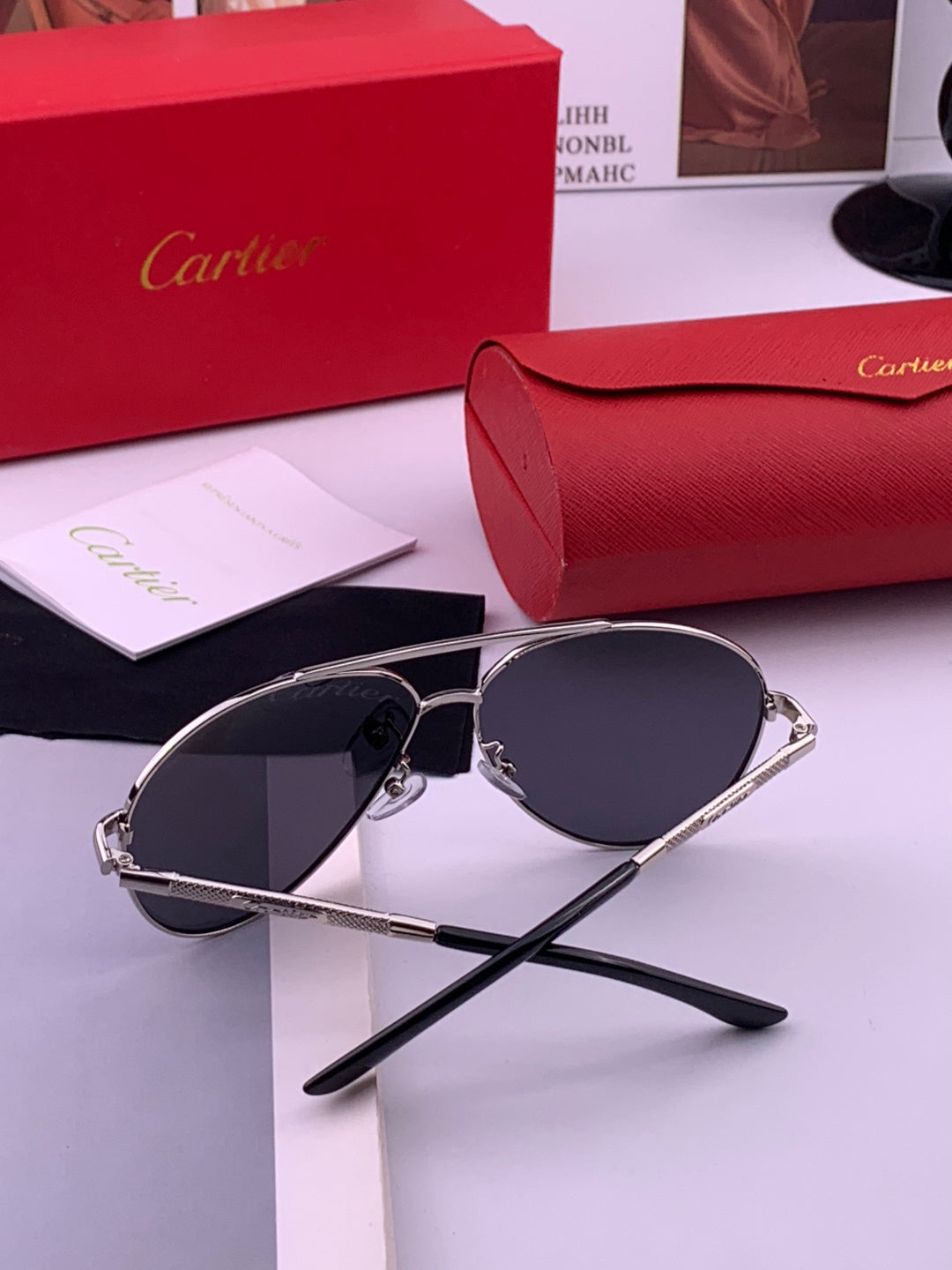 Cartier CK4080 Polarized Fashion Gold Lens Sunglasses for Men & Women - 382833 - detail image 7