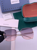 Gucci CH4628 Metal Fashion Red Lens Sunglasses for Men & Women - 381997