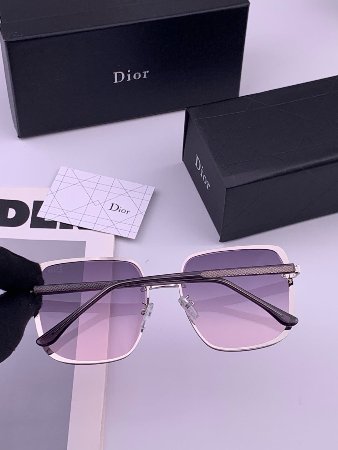 Gucci CH4628 Metal Fashion Red Lens Sunglasses for Men & Women - detail image 6