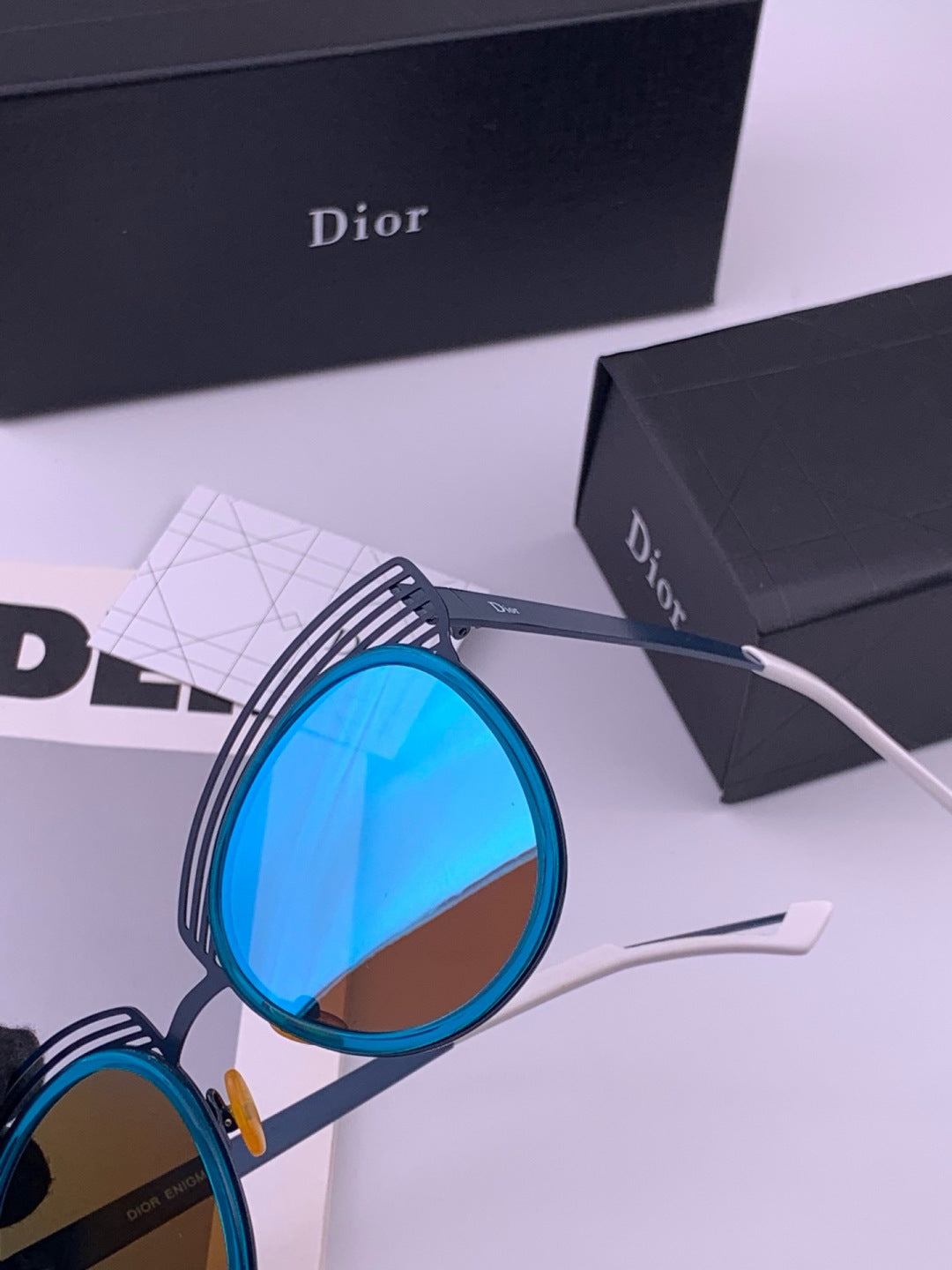 Dior CD11 Round Black Lens Sunglasses for Women - 382448 - detail image 2