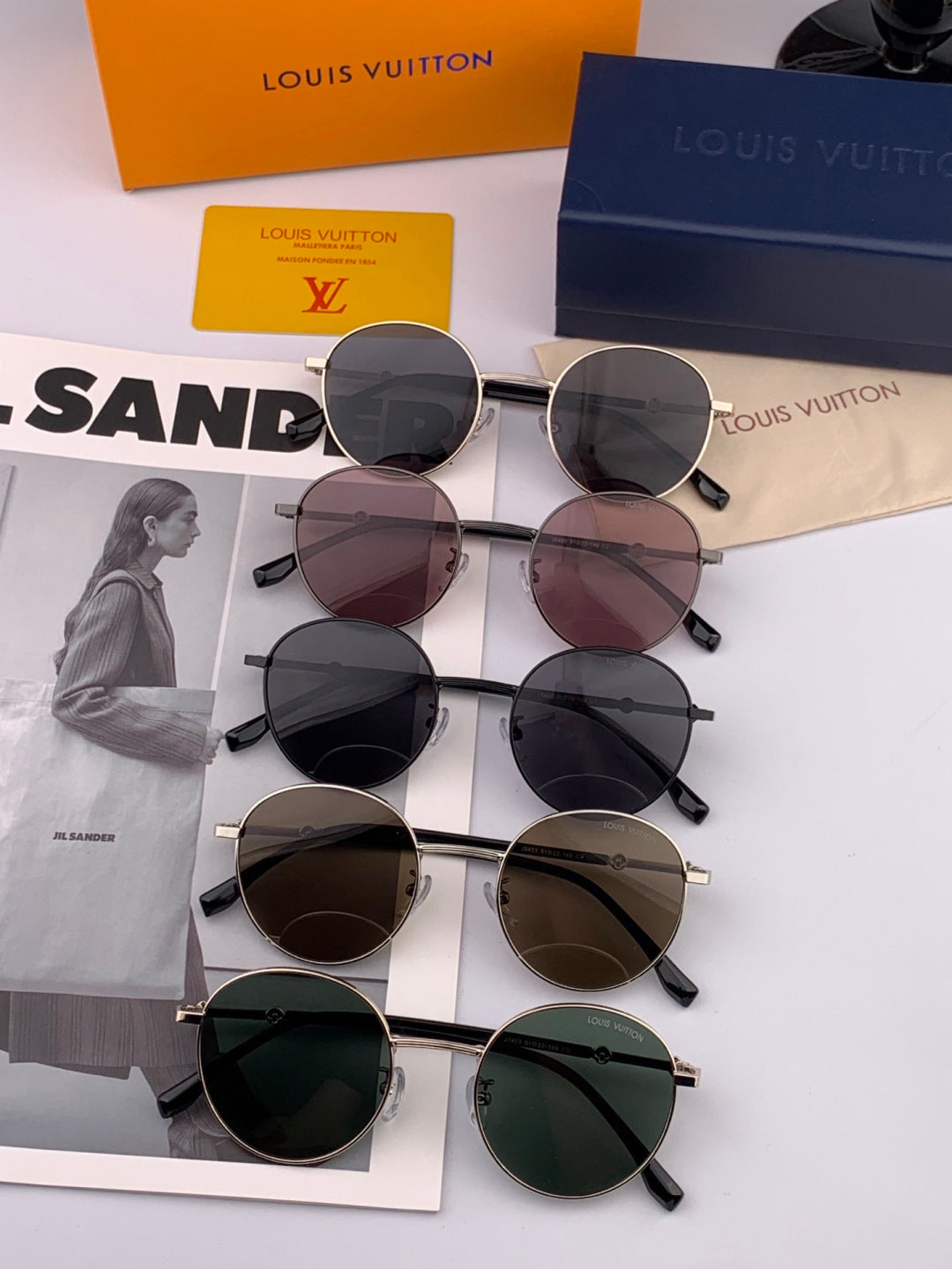Louis Vuitton L3340 Polarized Aviator Orange Lens Sunglasses for Men - 381823 - detail image 8
