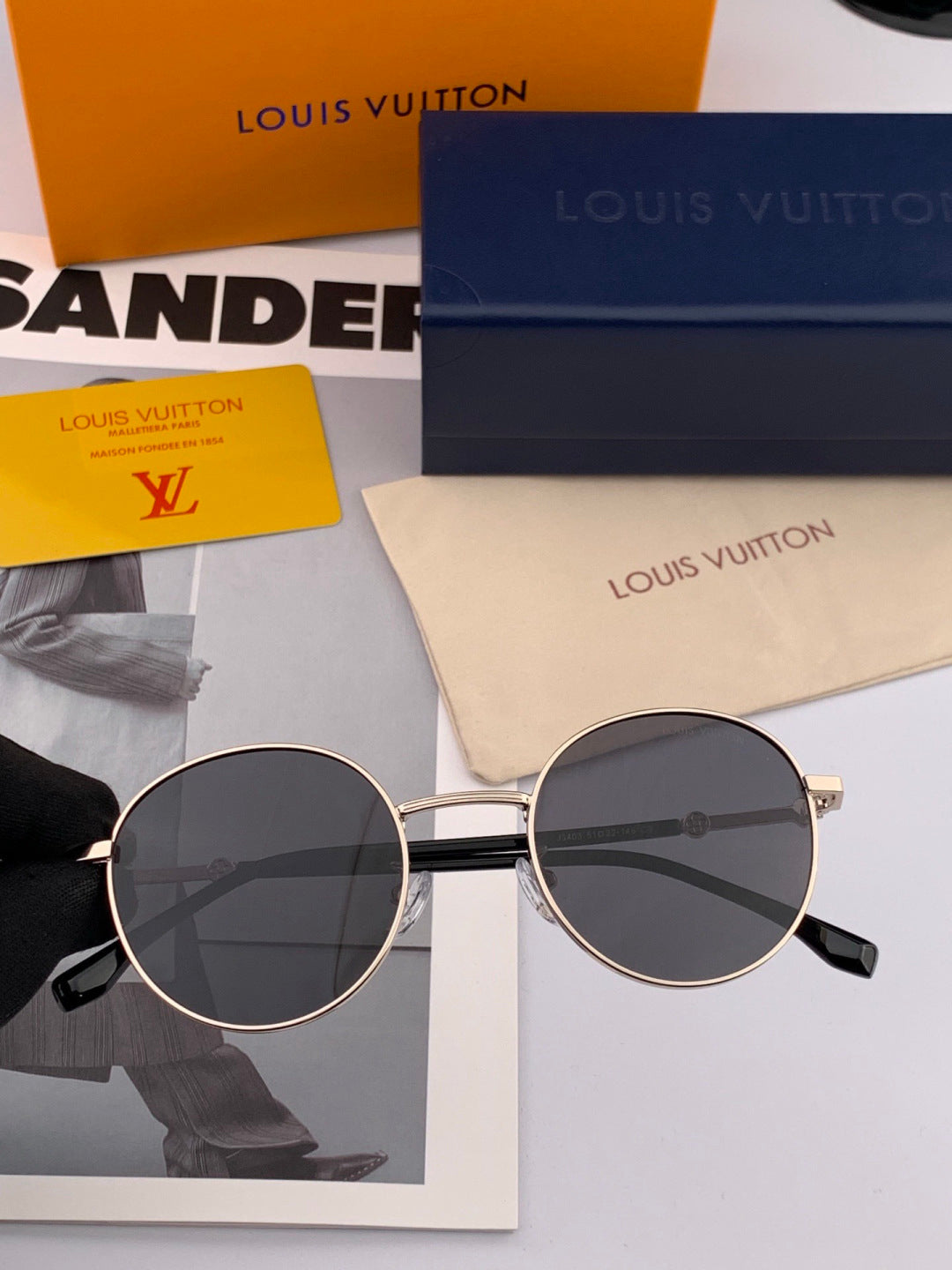Louis Vuitton L3340 Polarized Aviator Gray Lens Sunglasses for Men & - 381824 - detail image 2
