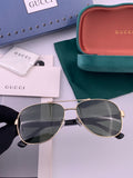 Gucci G3880 Polarized Aviator Black Lens Sunglasses for Men & Women