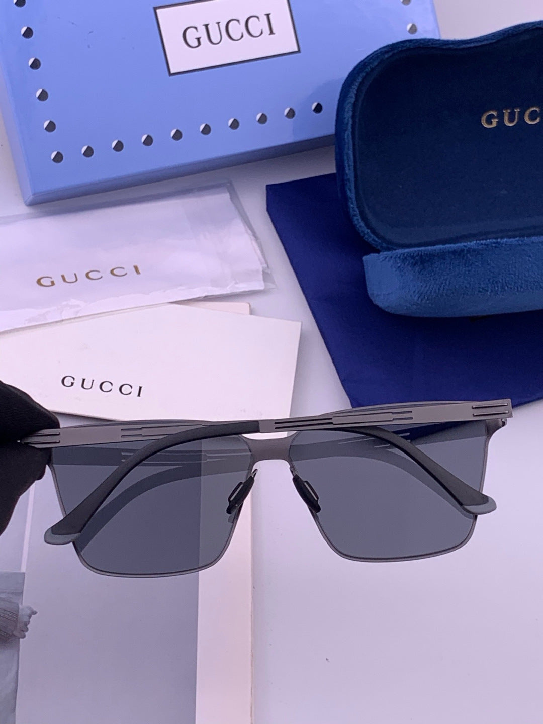 Gucci G7882 Polarized Fashion Orange Lens Sunglasses for Men & Women - 381973 - detail image 4