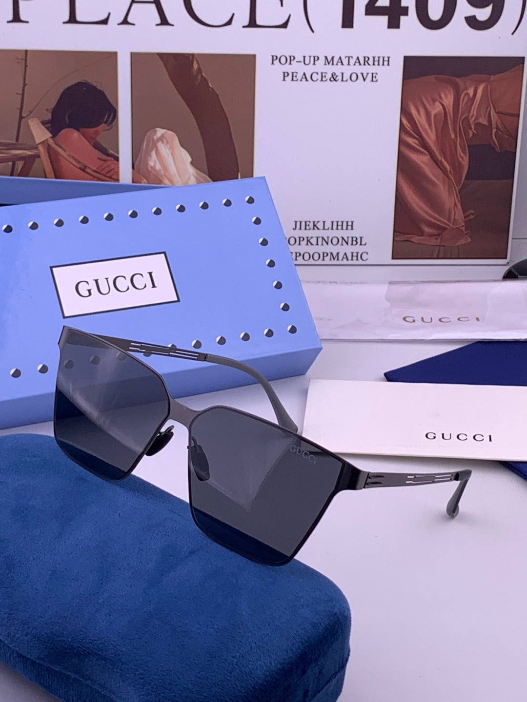 Gucci G7882 Polarized Fashion Orange Lens Sunglasses for Men & Women - 381973 - detail image 2
