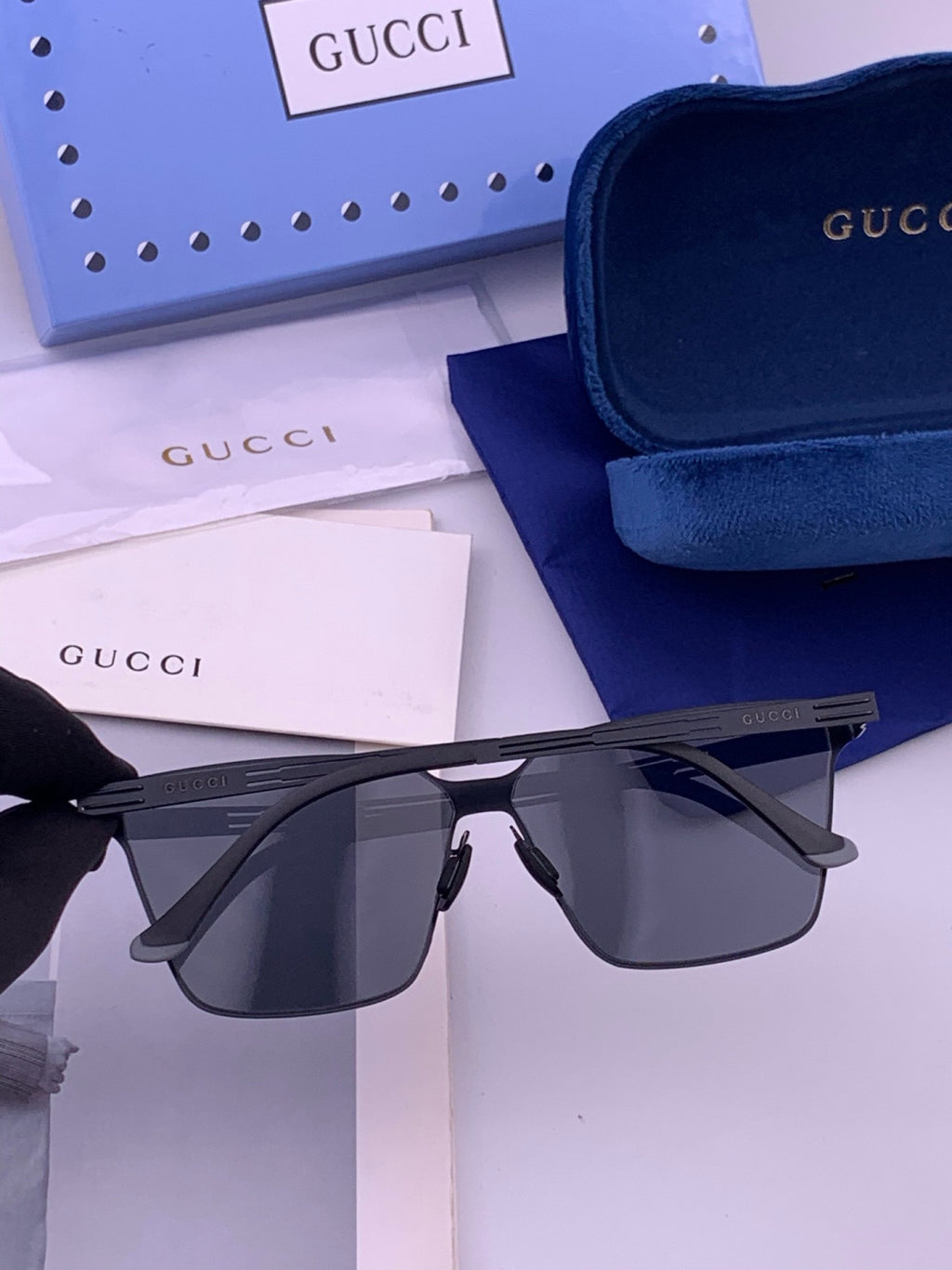 Gucci G7882 Polarized Fashion Orange Lens Sunglasses for Men & Women - 381974 - detail image 4