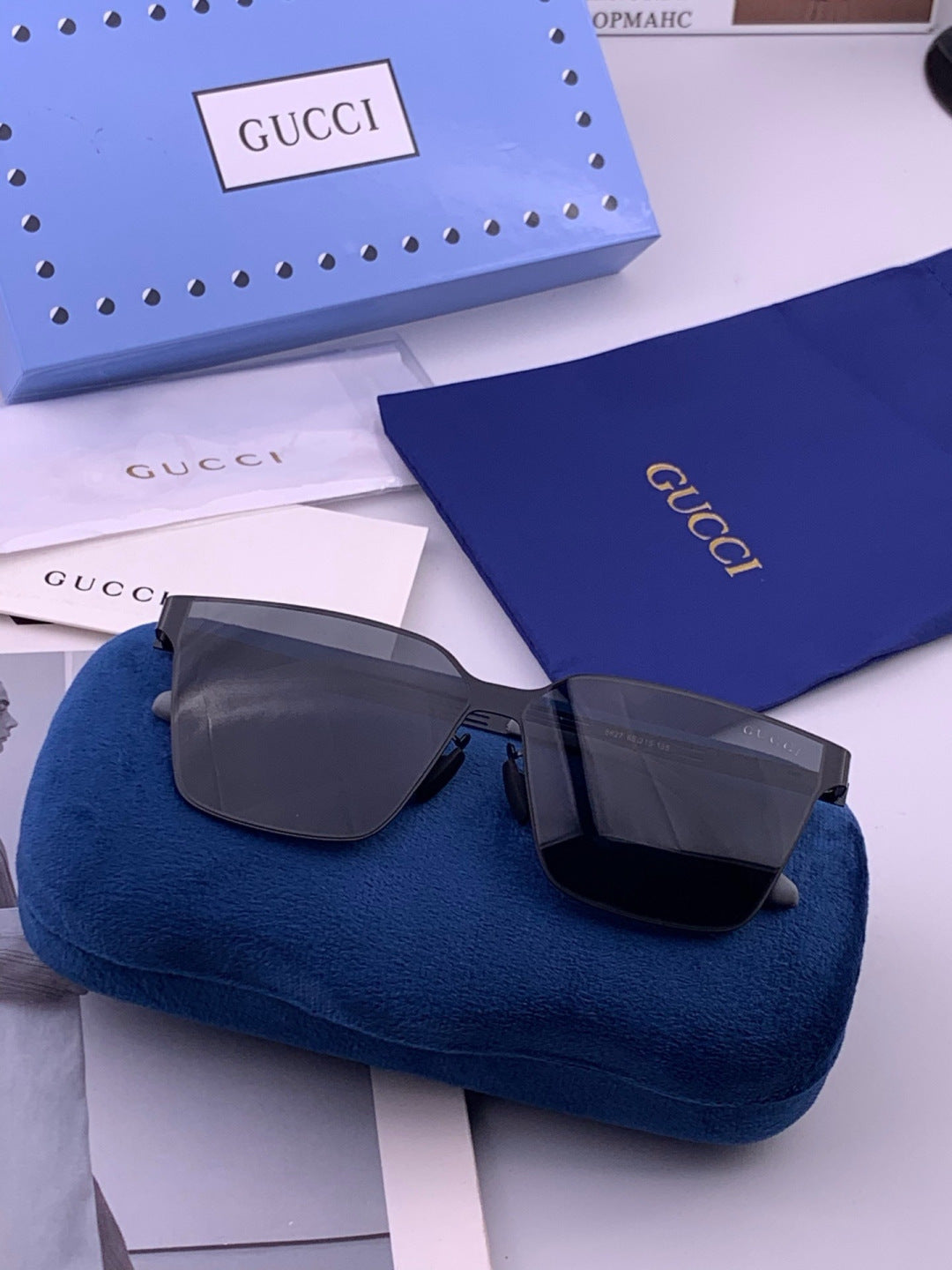 Gucci G7882 Polarized Fashion Orange Lens Sunglasses for Men & Women - 381974 - detail image 5