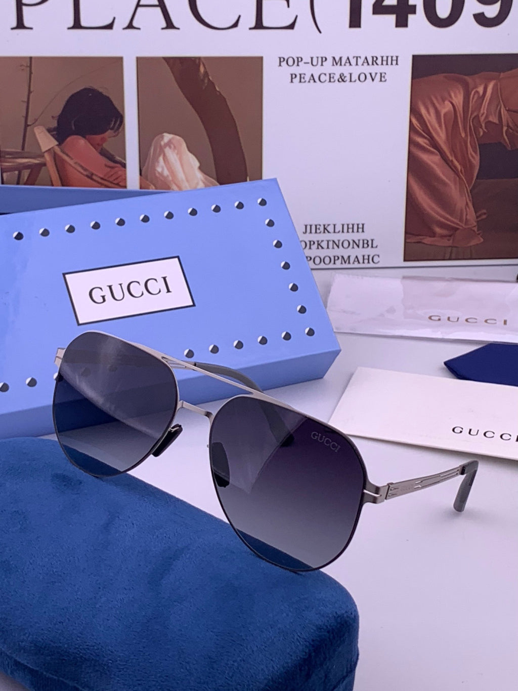 Gucci G139 Fashion Orange Lens Sunglasses for Men & Women - 381977 - detail image 2