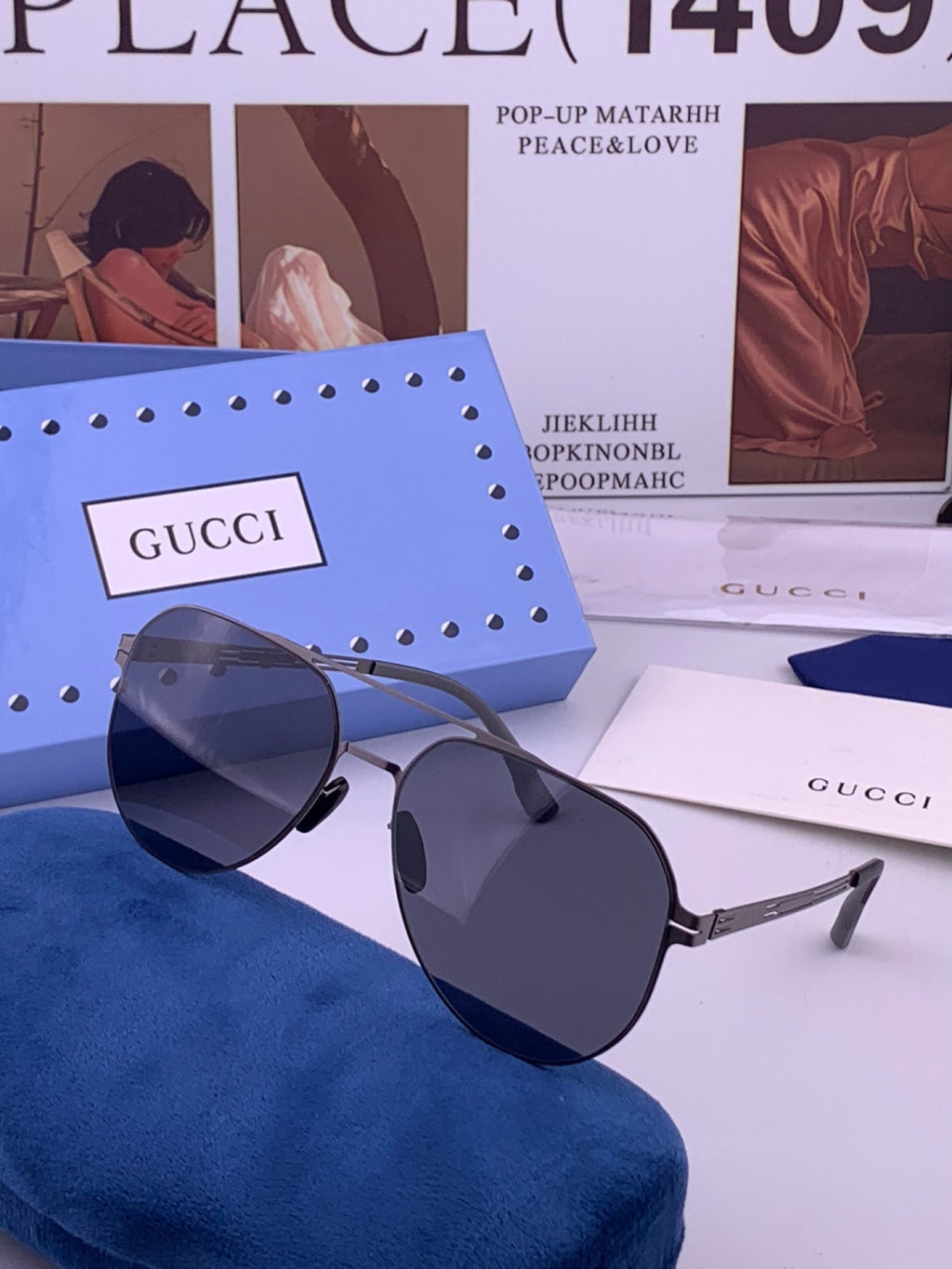 Gucci G139 Fashion Orange Lens Sunglasses for Men & Women - detail image 2