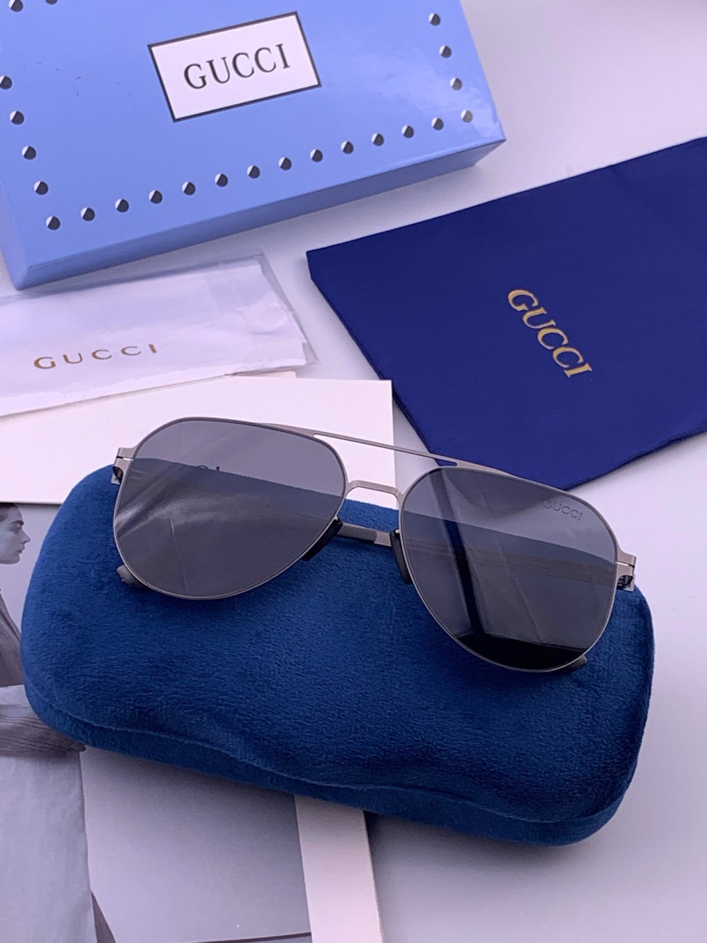 Gucci G139 Fashion Orange Lens Sunglasses for Men & Women - detail image 6
