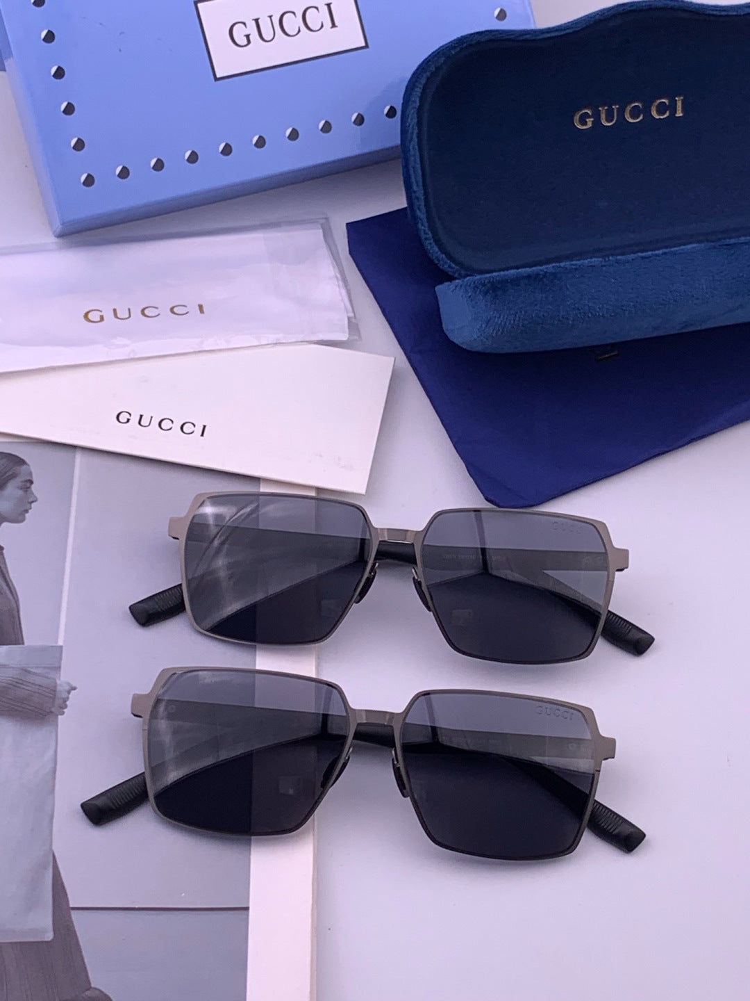 Gucci G5226 Fashion Gold Lens Sunglasses for Men & Women - 381979 - detail image 7