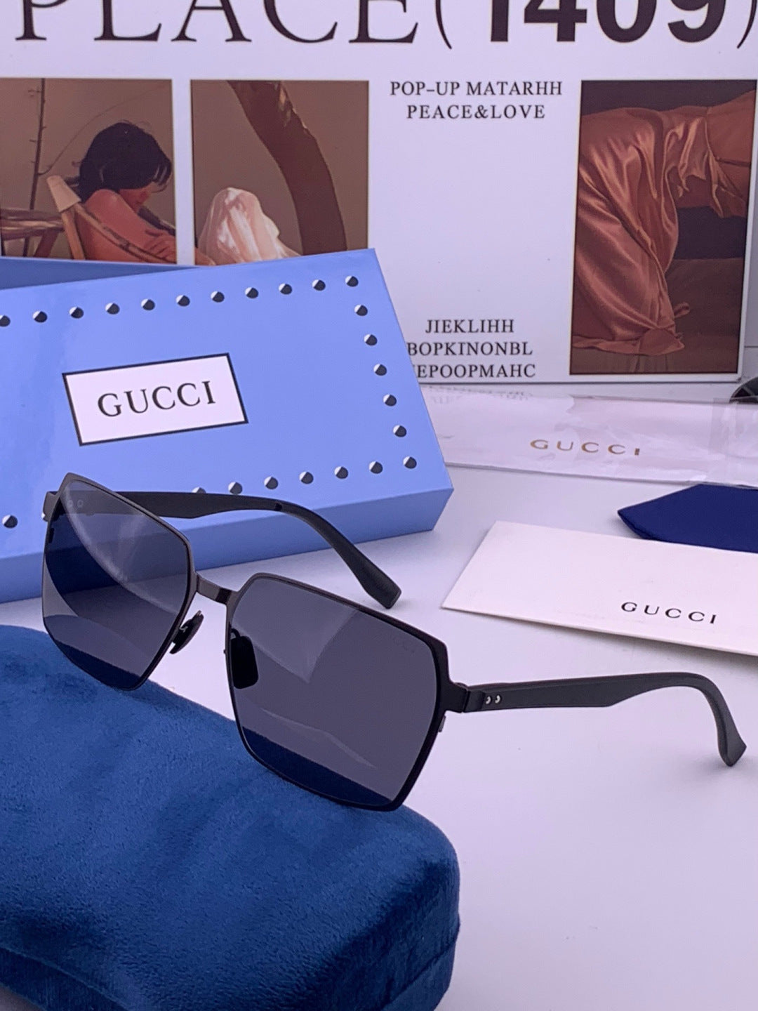 Gucci G5226 Fashion Gold Lens Sunglasses for Men & Women - 381979 - detail image 2