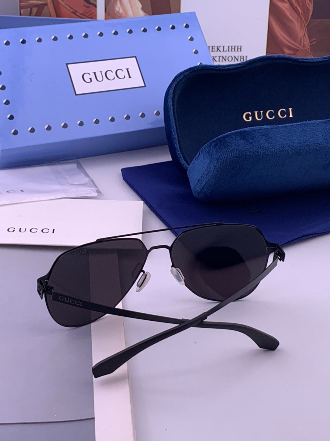 Gucci G3501 Fashion Gold Lens Sunglasses for Men & Women - 381982 - detail image 6