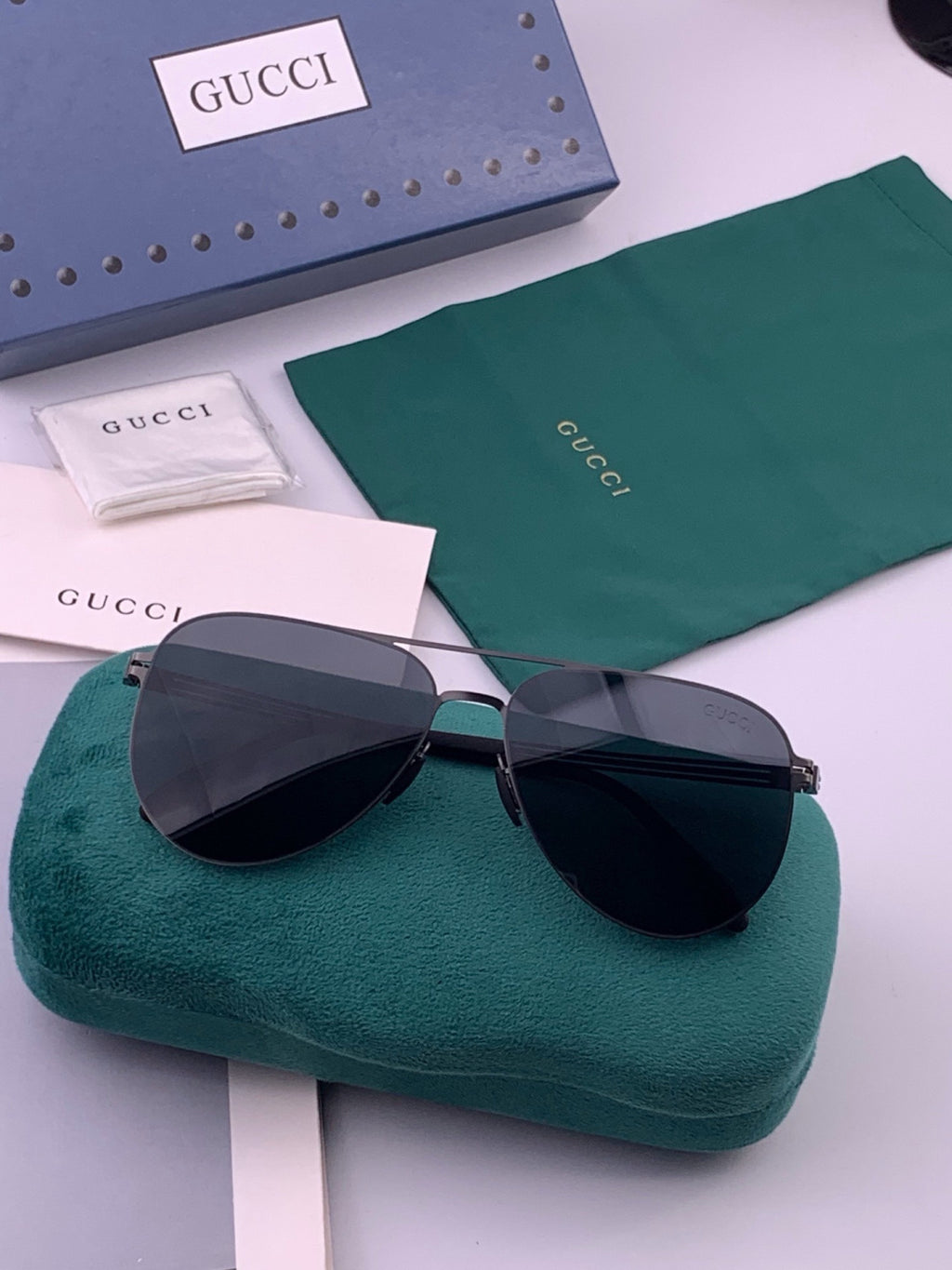 Gucci G1381 Fashion Gold Lens Sunglasses for Men & Women - 381986 - detail image 6