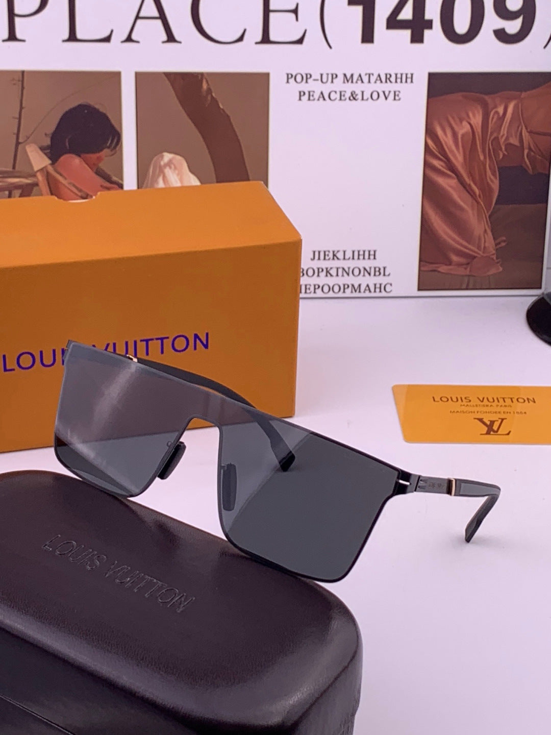 Louis Vuitton L016 Fashion Brown Lens Sunglasses for Men & Women - 381816 - detail image 2