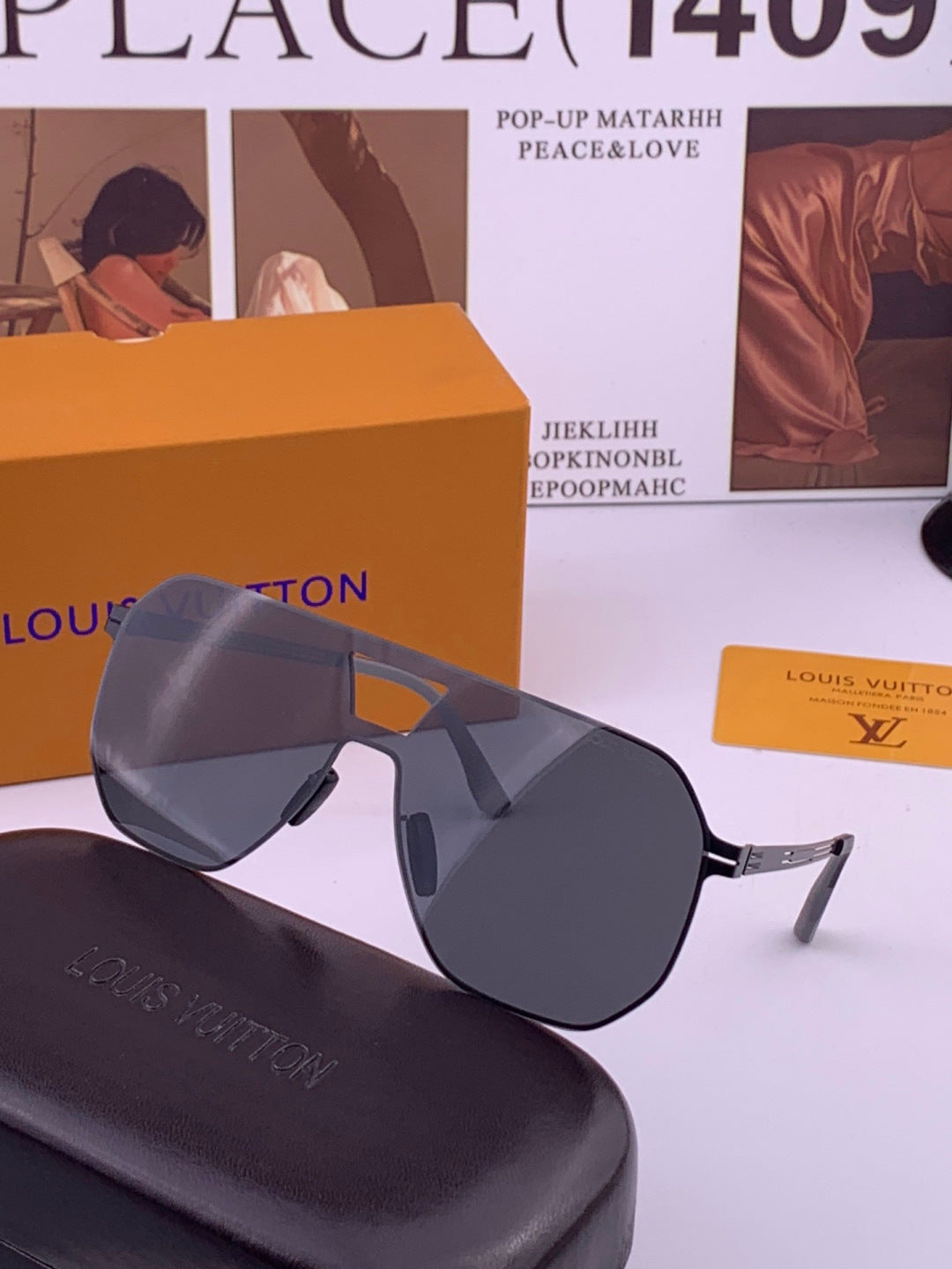 Louis Vuitton L010 Fashion Gold Lens Sunglasses for Men & Women - 381819 - detail image 2