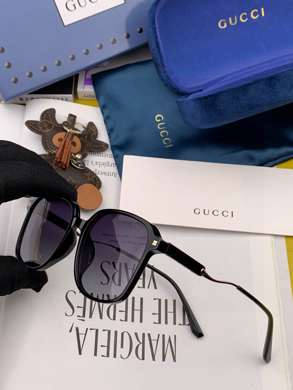 Gucci G7231 Metal Fashion Gold Lens Sunglasses for Men & Women - detail image 4