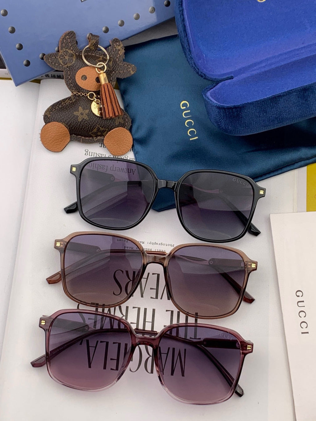 Gucci G7231 Metal Fashion Gold Lens Sunglasses for Men & Women - detail image 6