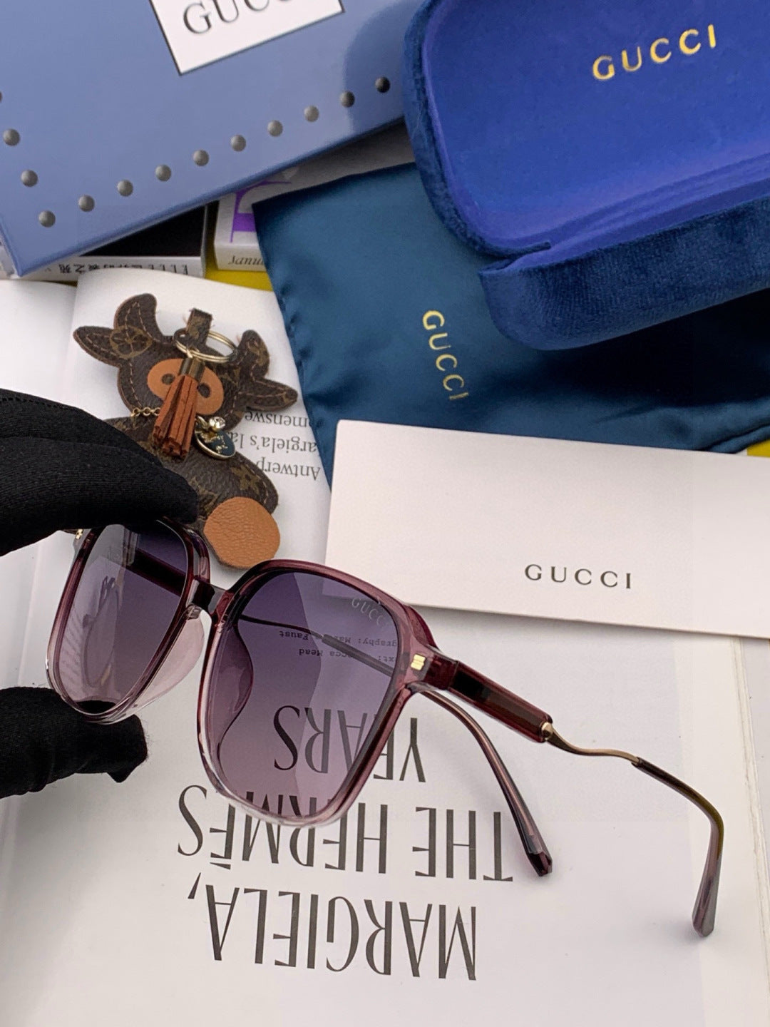 Gucci G7231 Metal Fashion Gold Lens Sunglasses for Men & Women - detail image 3