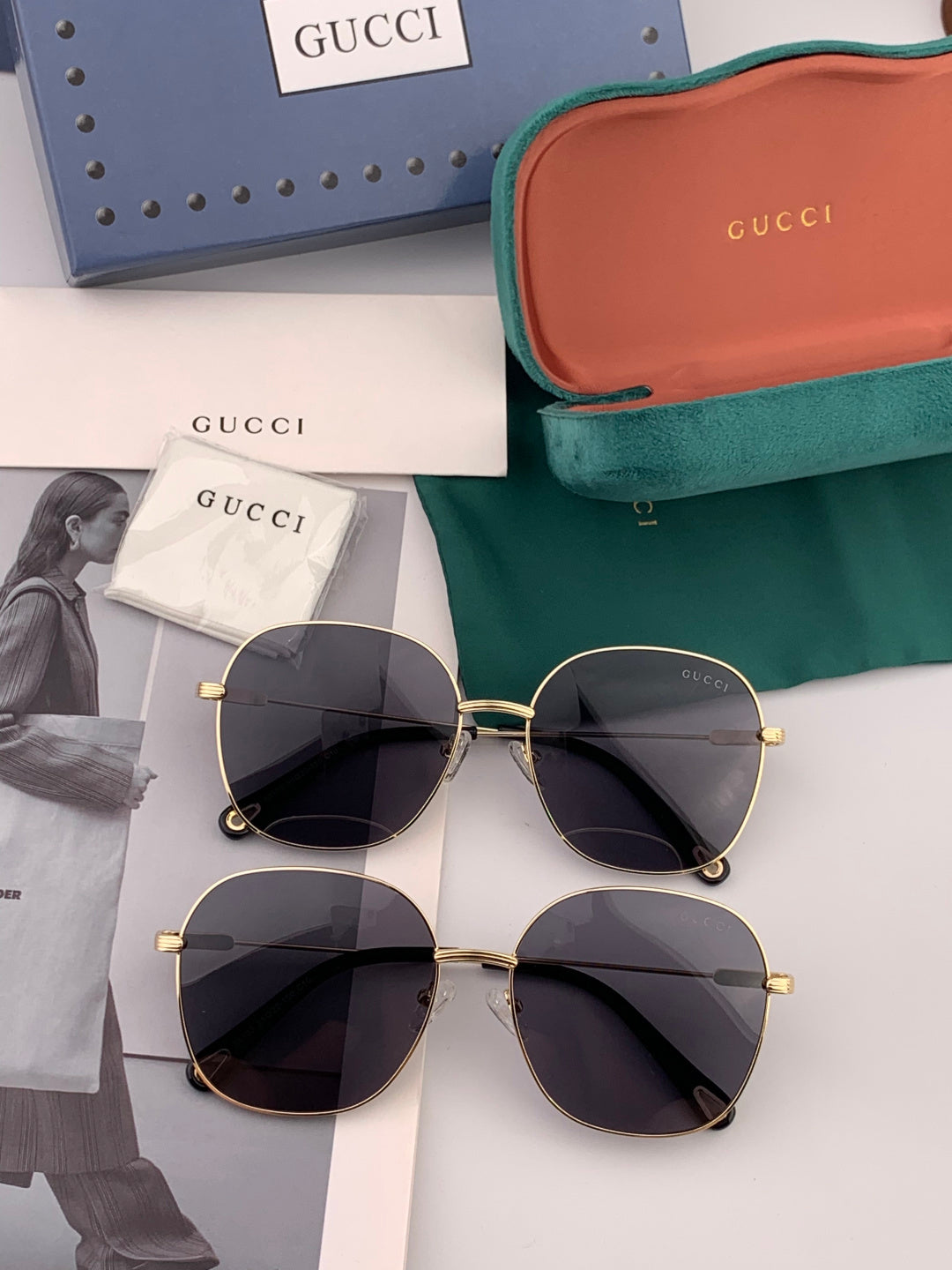 Gucci G35810 Polarized Acetate Round Gold Lens Sunglasses for Men & W - 398413 - detail image 5