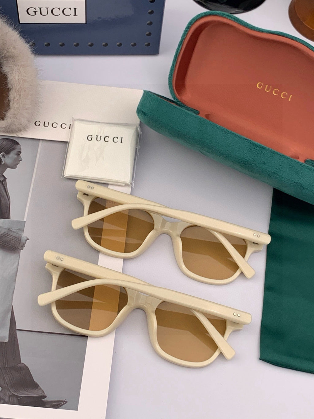 Gucci G35504 Polarized Fashion Gold Lens Sunglasses for Men & Women - 398415 - detail image 6