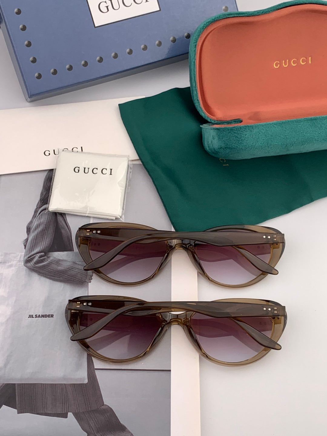 Gucci G65504 Polarized Fashion Gold Lens Sunglasses for Men & Women - 398416 - detail image 6